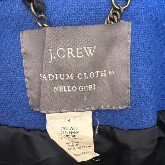 J.Crew Majesty Stadium Peacoat
